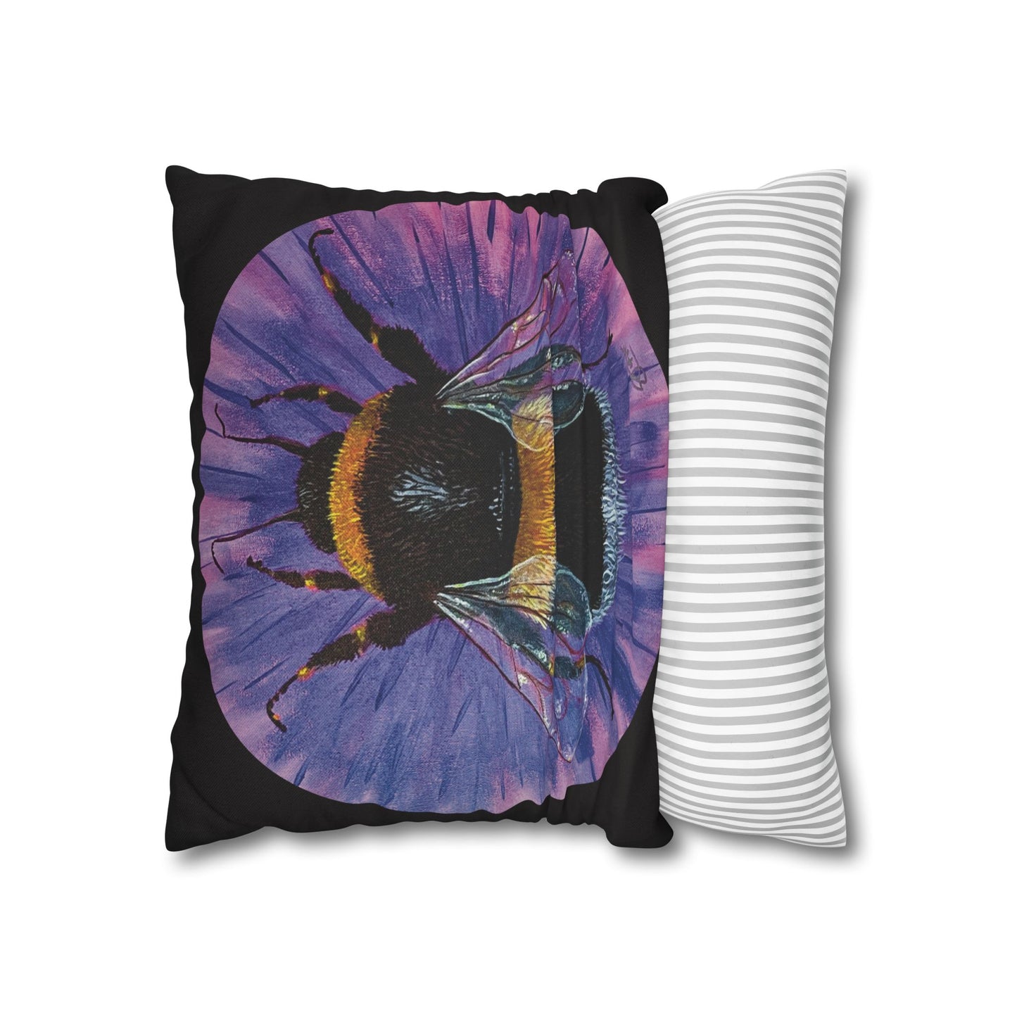 Neon Bee Square Pillowcase