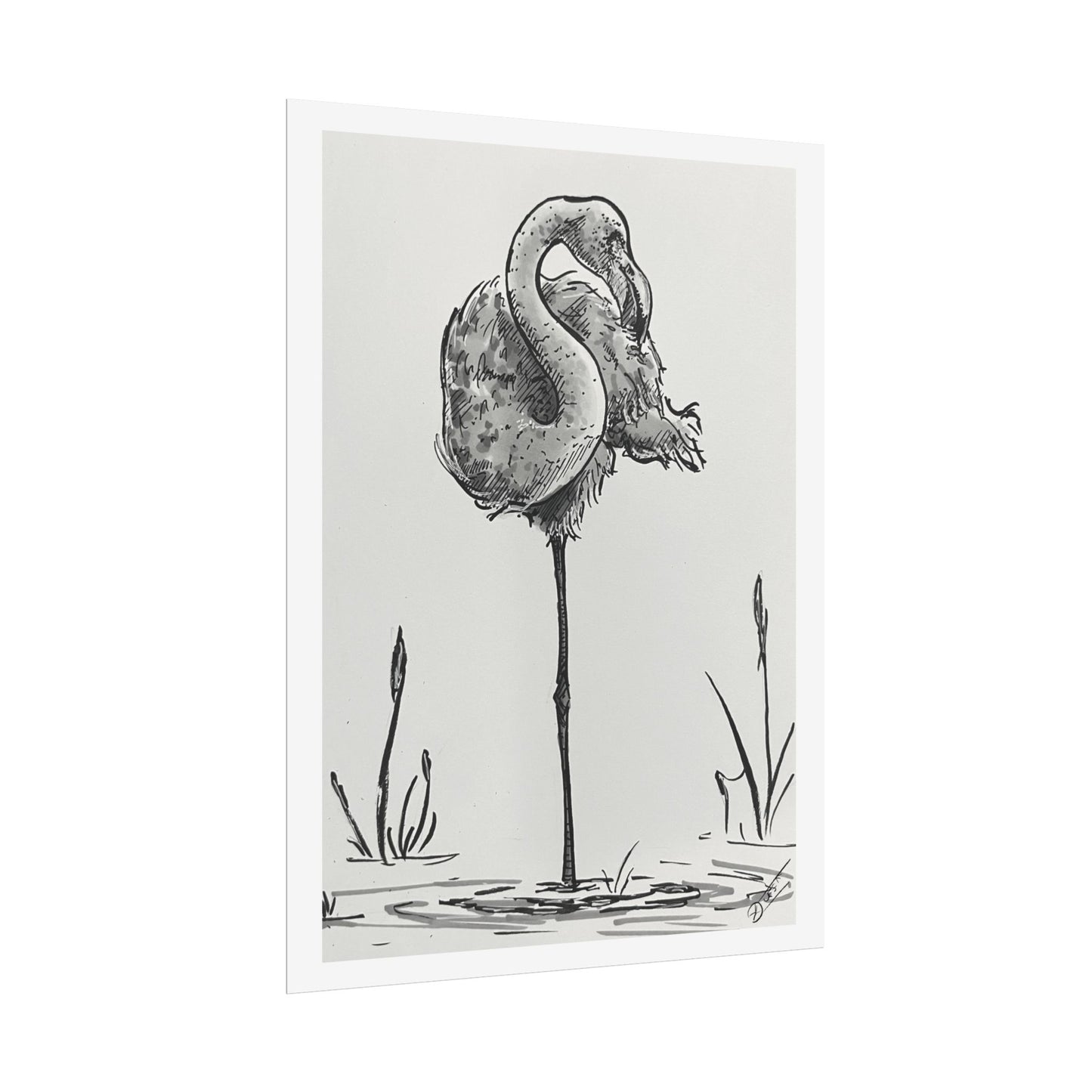 Flamingo Ink Fine Art Print