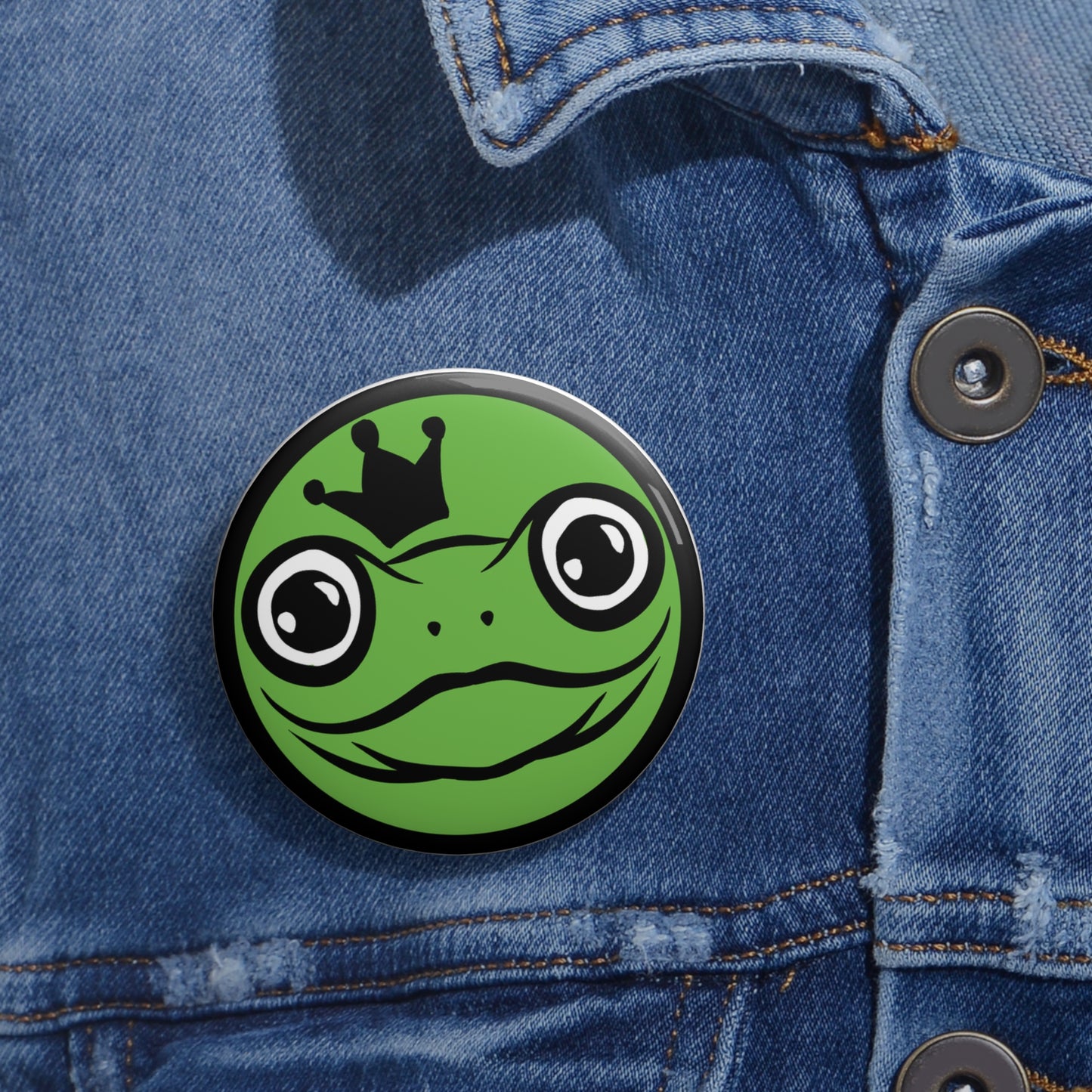 Uncle Frogface Pin Button