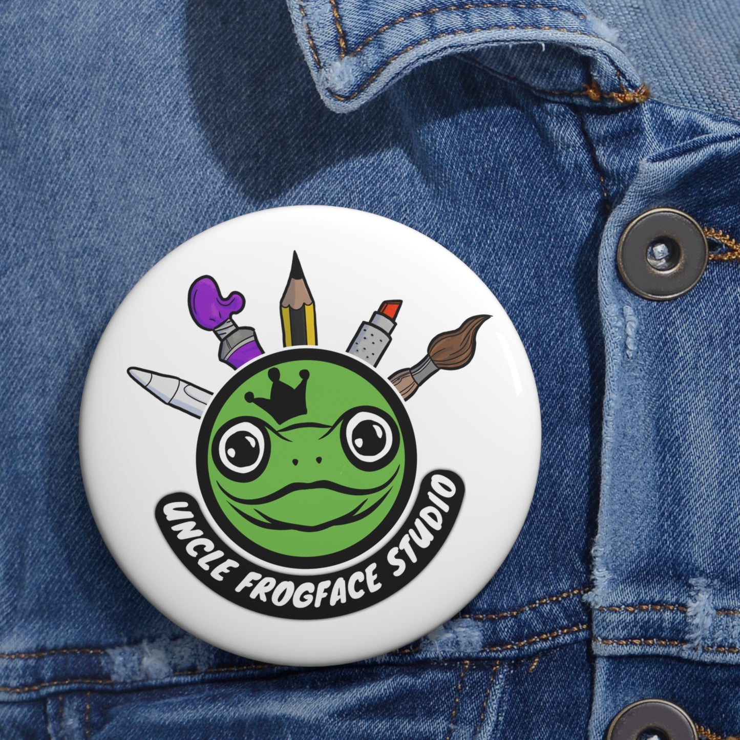 Uncle Frogface Studio Pin Buttons