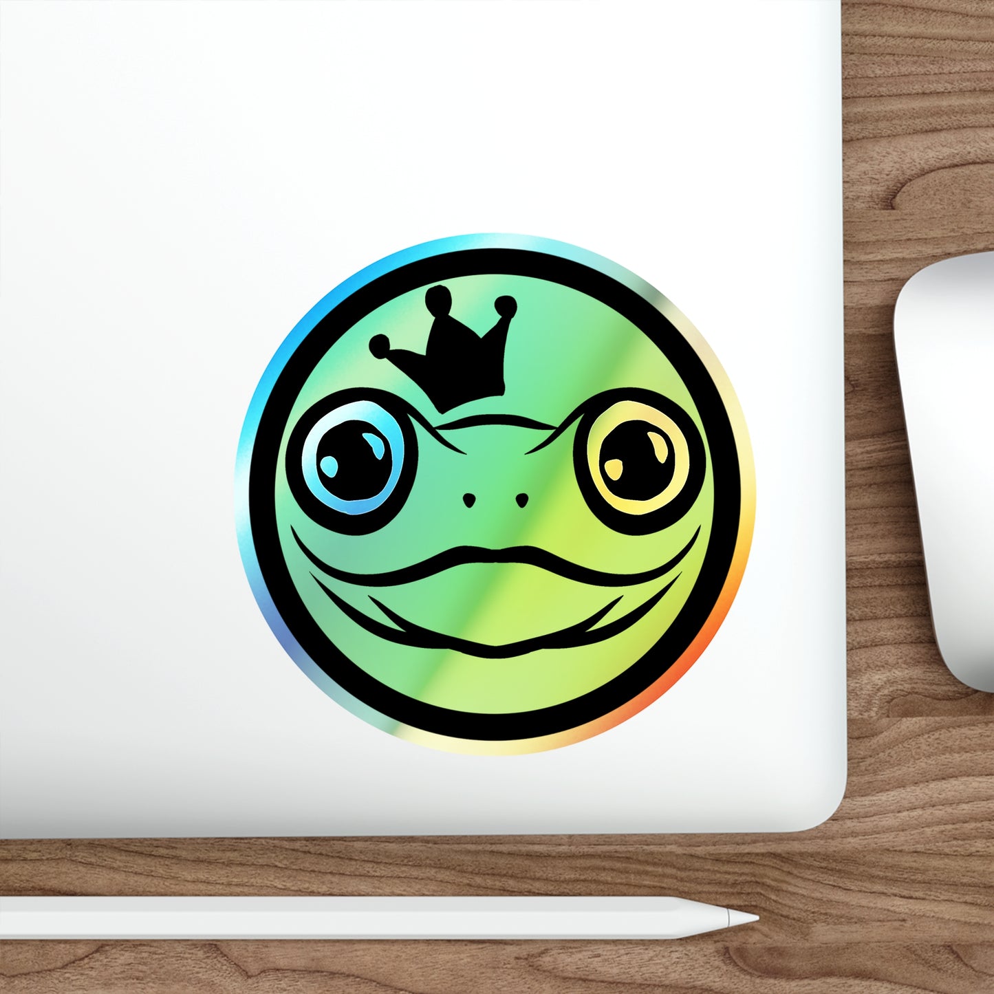 Uncle Frogface Holographic Stickers