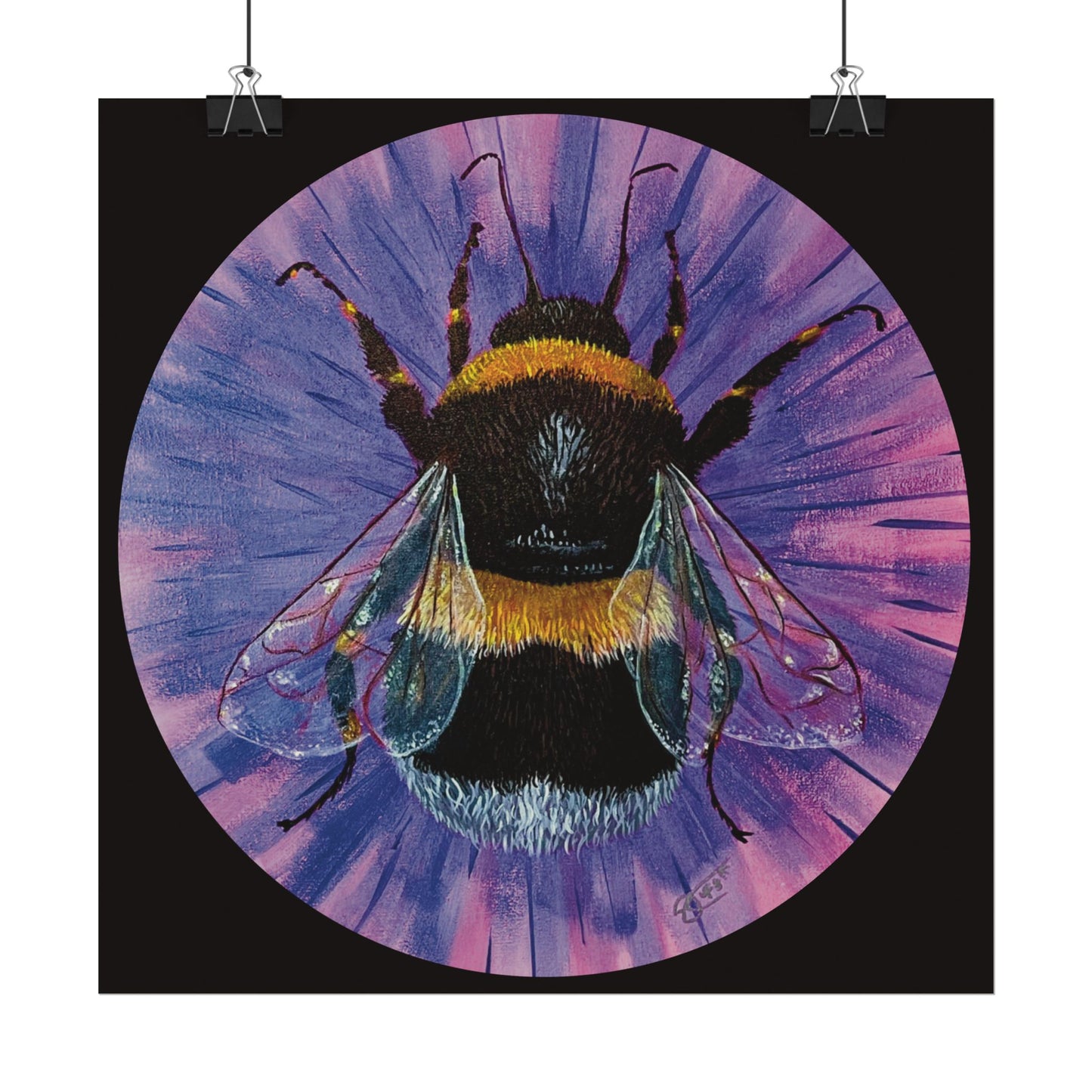 Neon Bee Fine Art Print