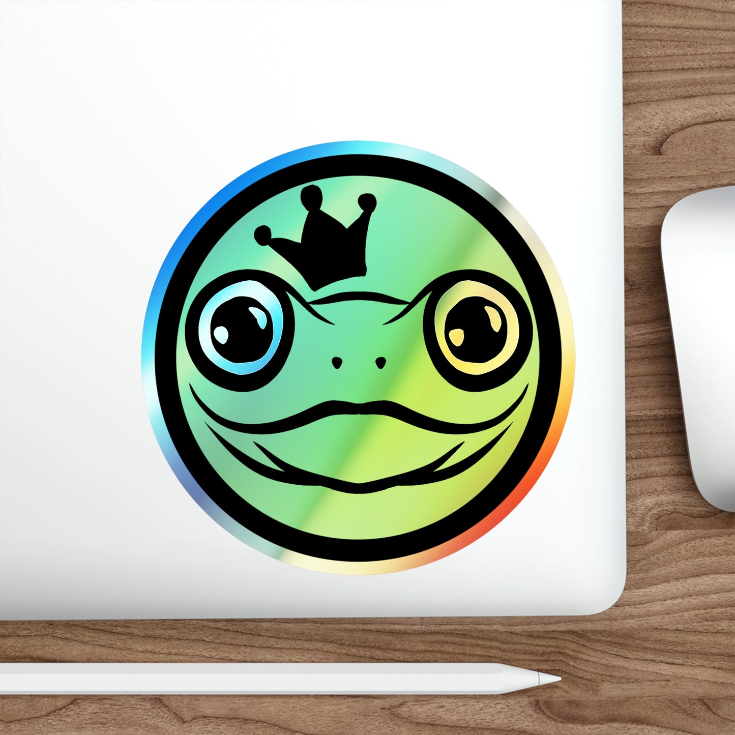 Uncle Frogface Holographic Stickers