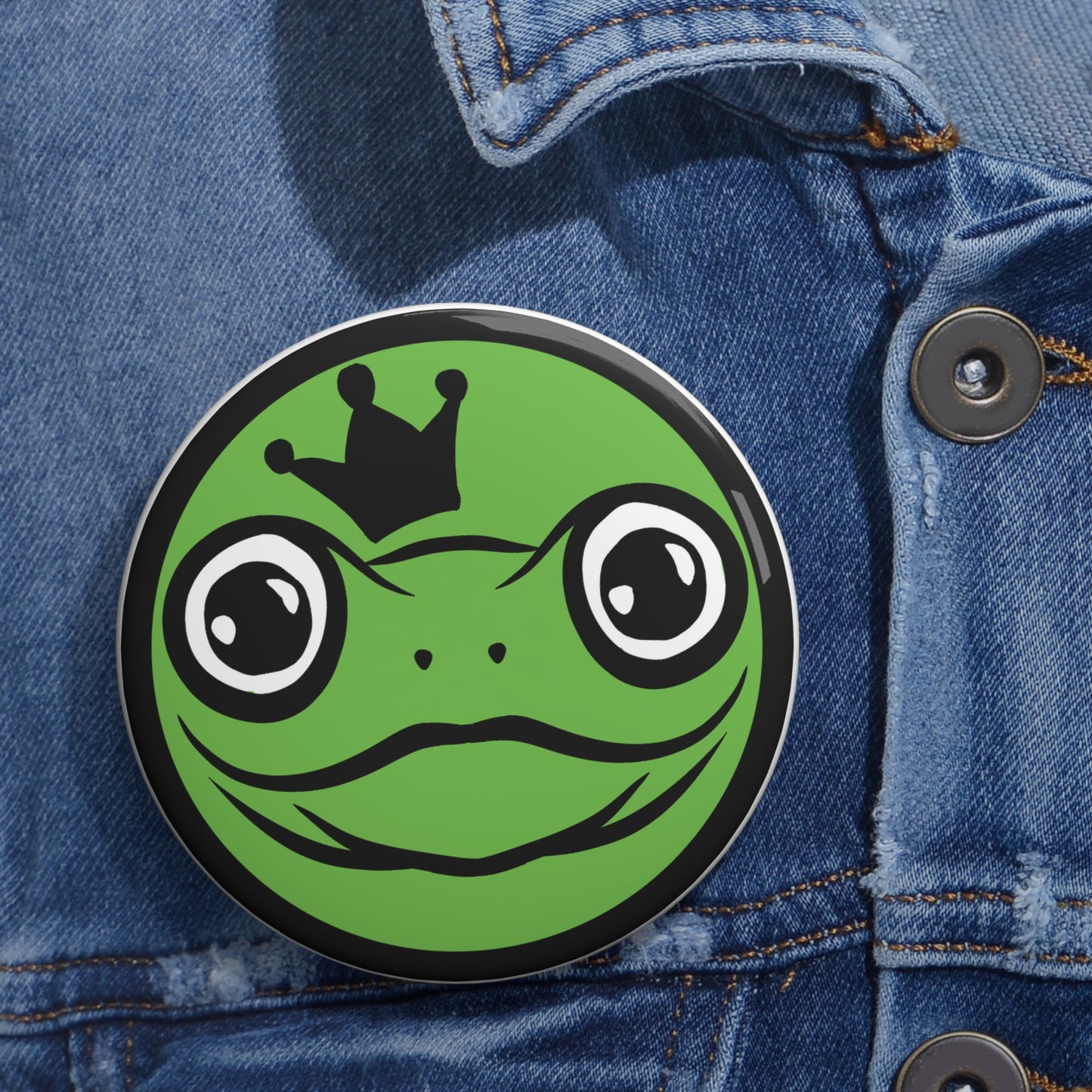 Uncle Frogface Pin Button