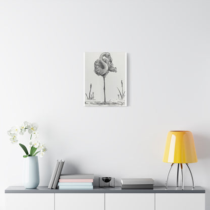 Flamingo Ink Canvas Print