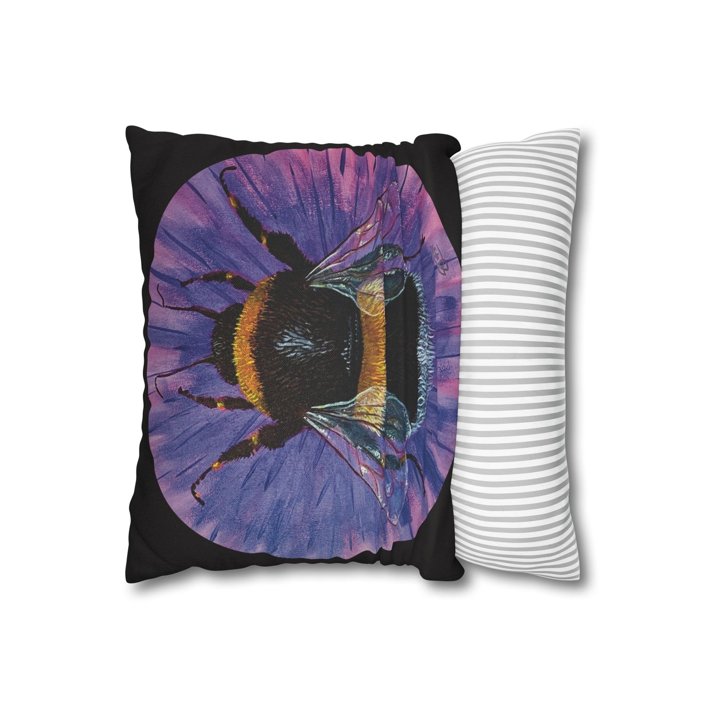 Neon Bee Square Pillowcase