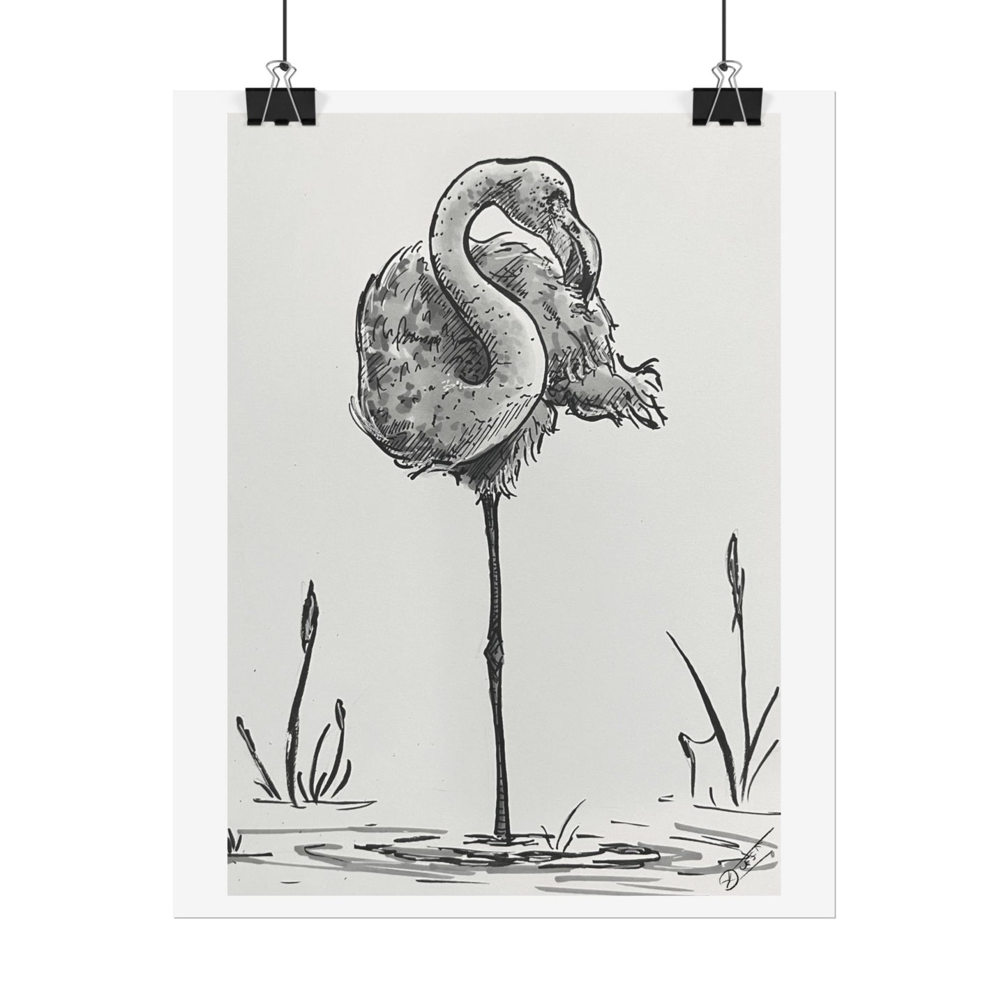 Flamingo Ink Fine Art Print