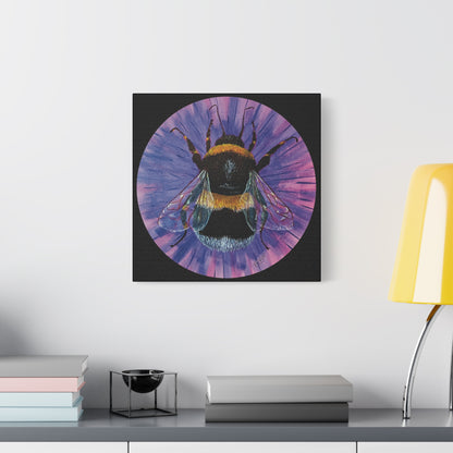 Neon Bee Canvas Print