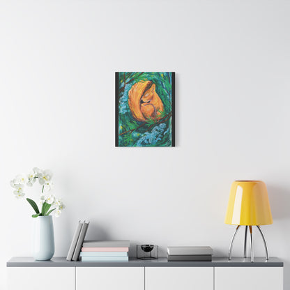 Sleeping Squirrel Canvas Print