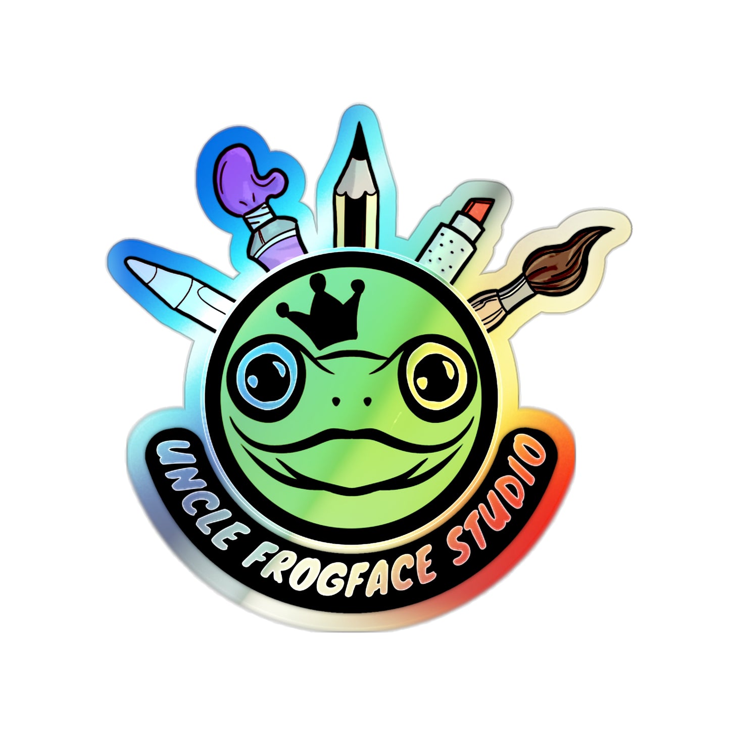 Uncle Frogface Studio Holographic Stickers