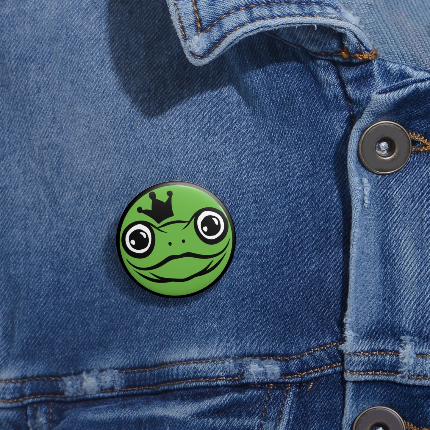 Uncle Frogface Pin Button