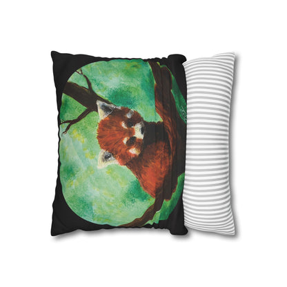 Red Panda Square Pillowcase