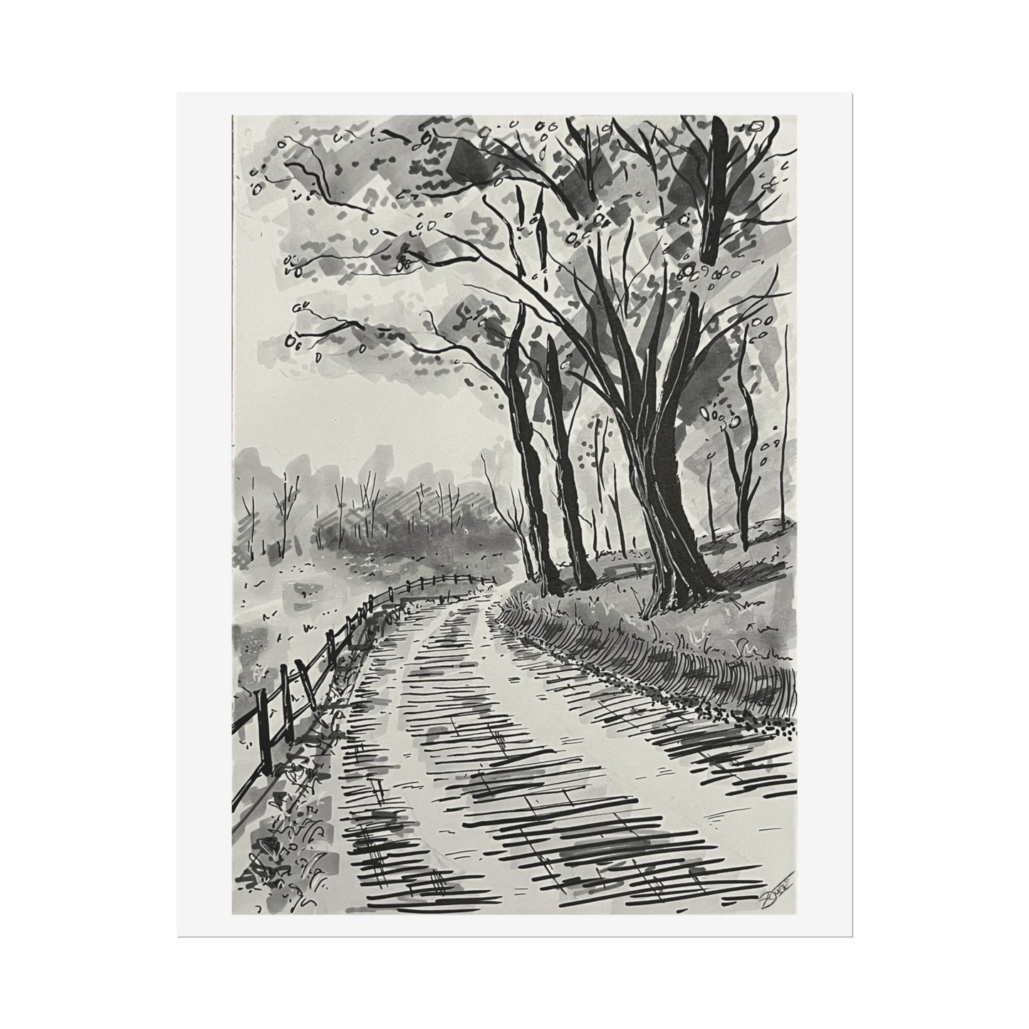 Landstraße Fine Art Print