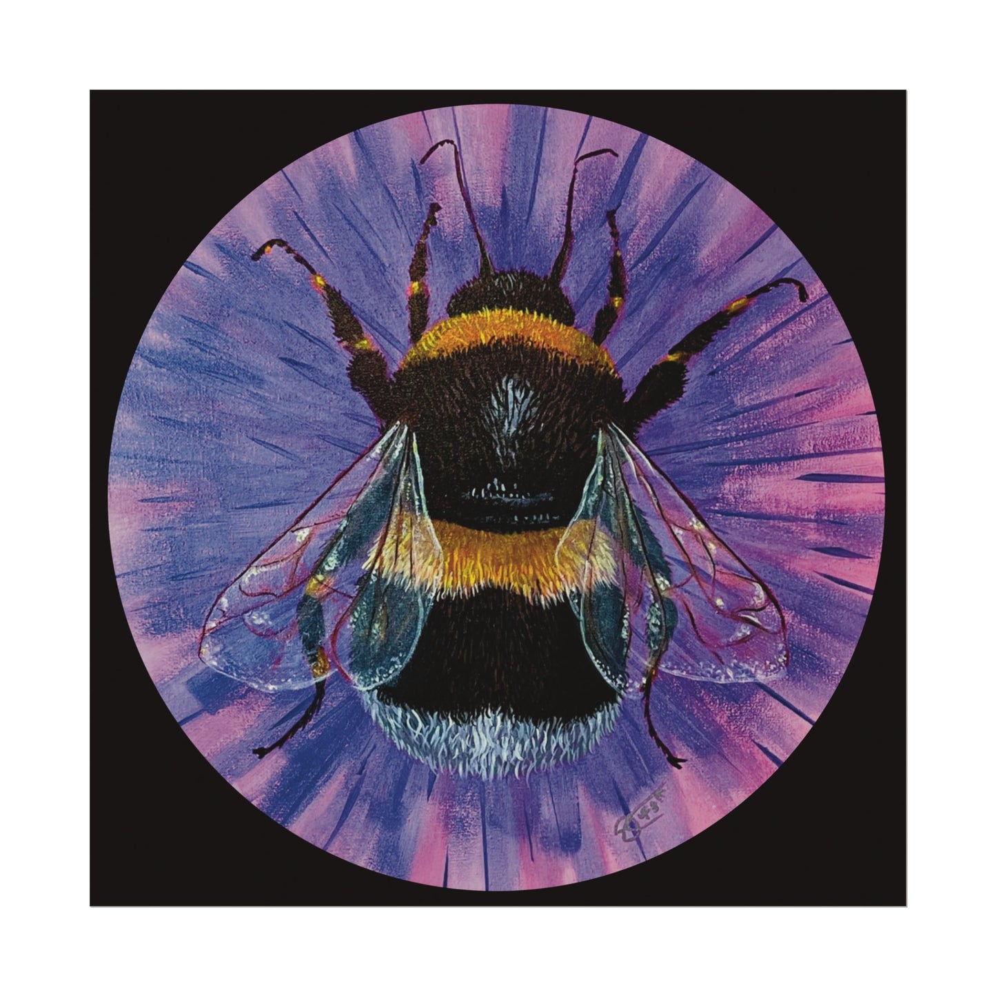 Neon Bee Fine Art Print