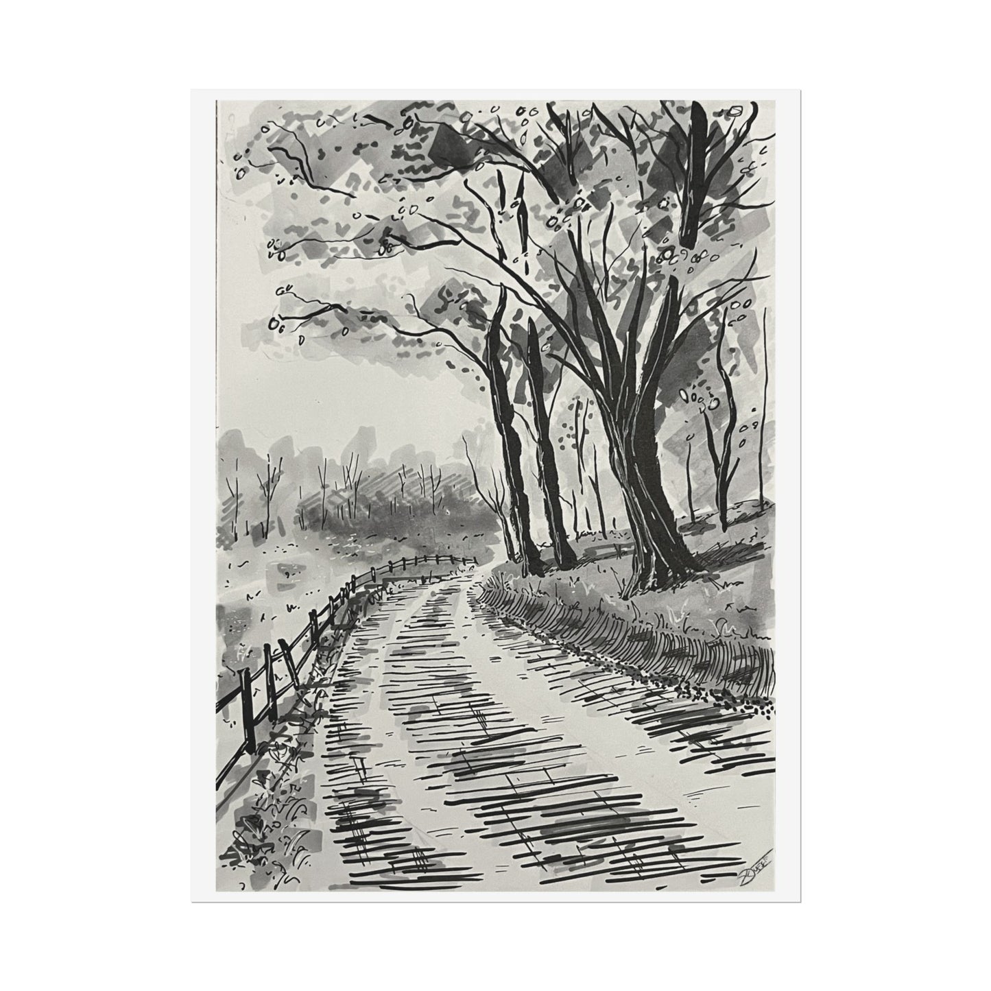 Landstraße Fine Art Print