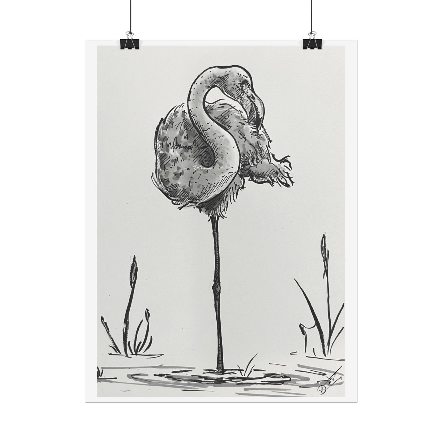 Flamingo Ink Fine Art Print