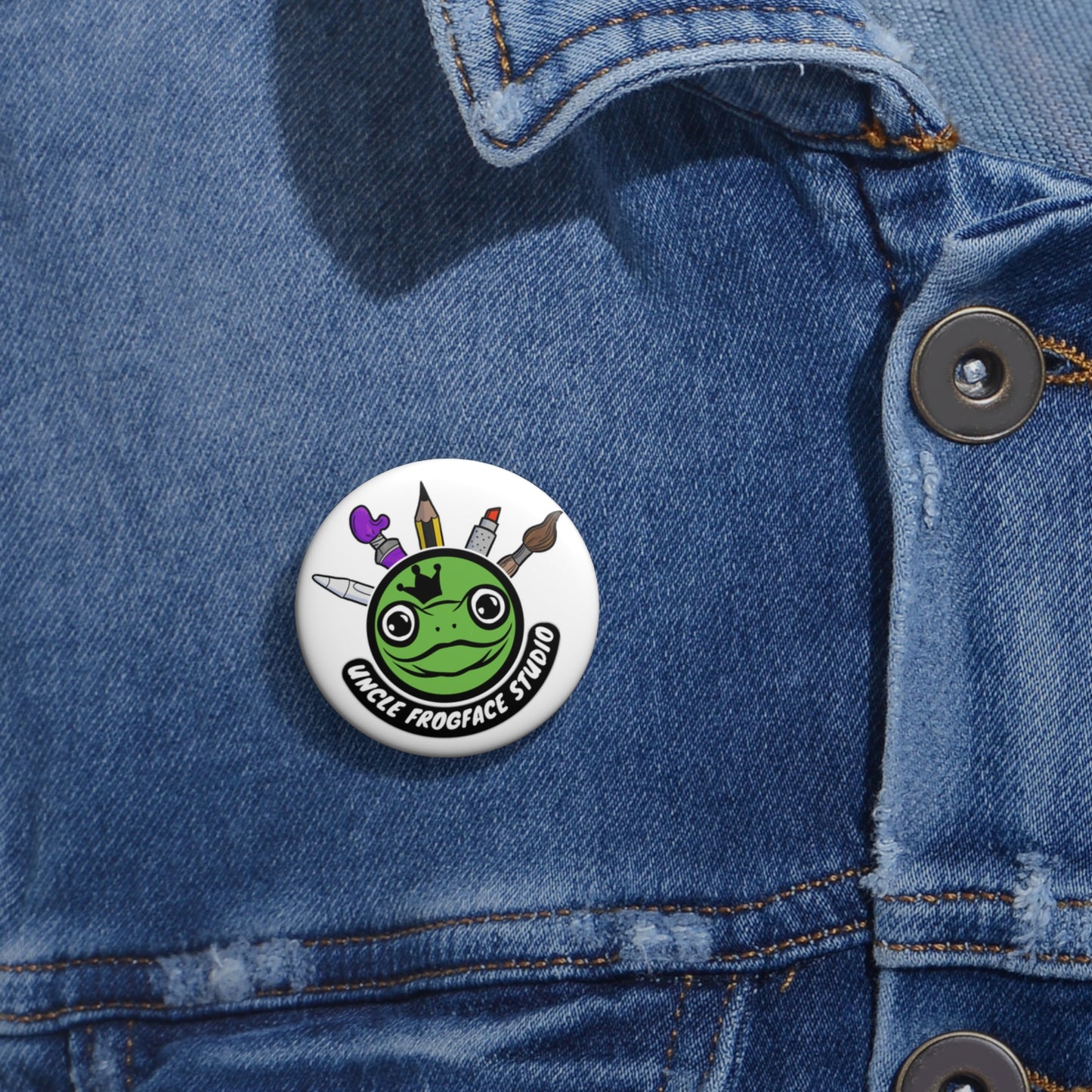 Uncle Frogface Studio Pin Buttons